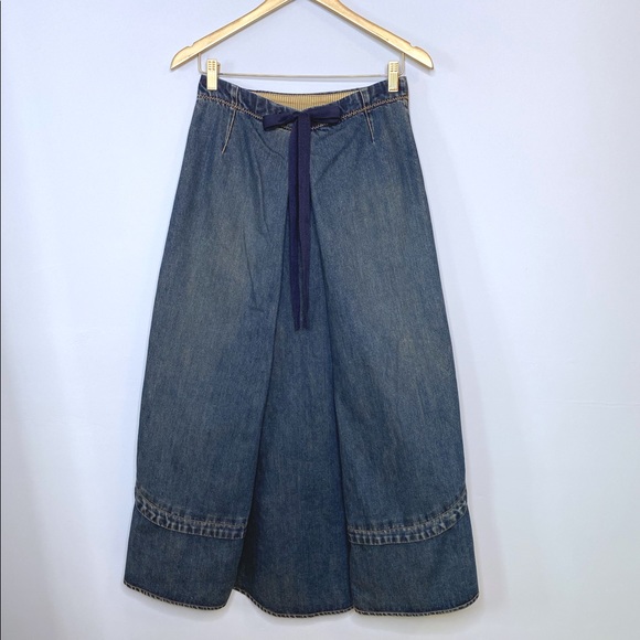 Vintage denim high/low skirt - Picture 6 of 8